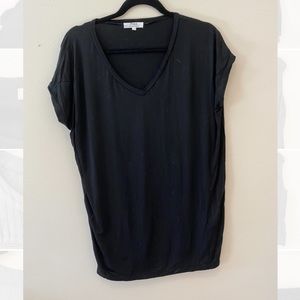 Piko Black V-neck Shirt